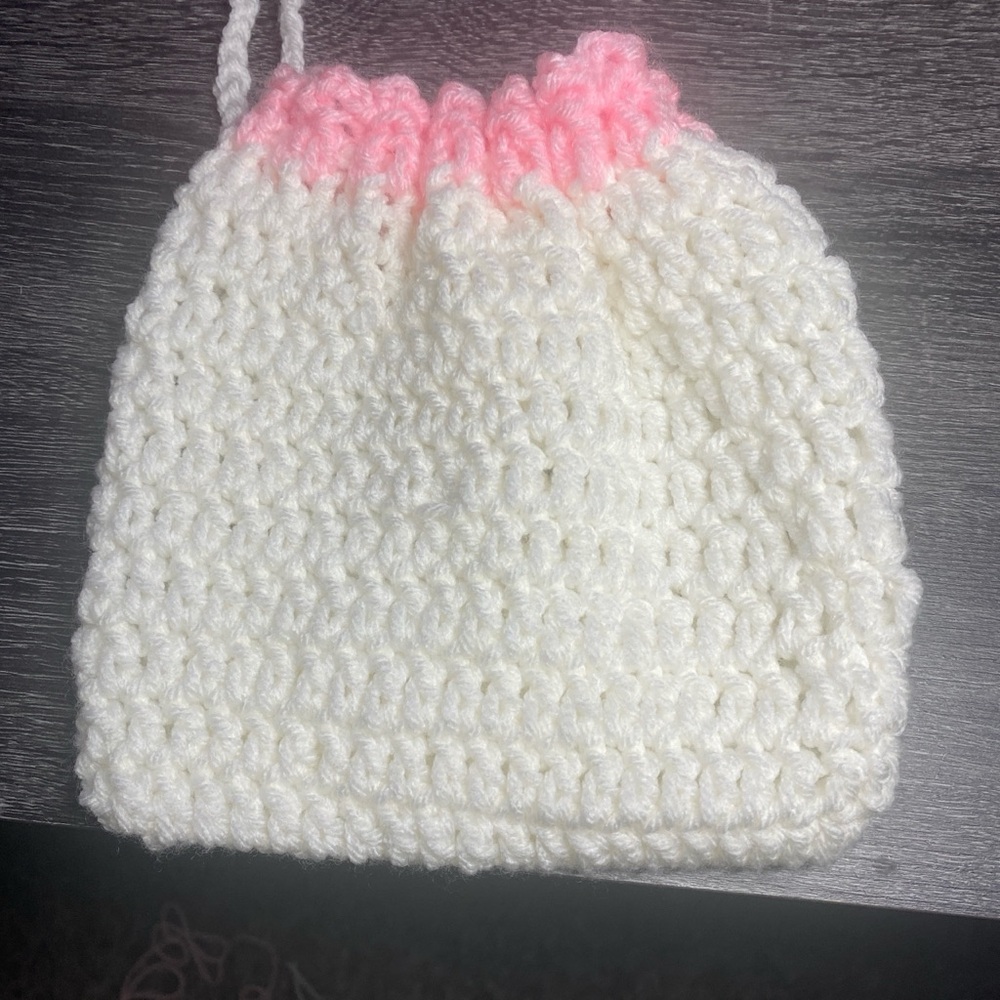 Crochet Drawstring Pouch - Picture 4 of 5